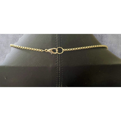 Gold Tone Long Tassel Necklace Black Pave Crystal Pendant Statement Chain 42”